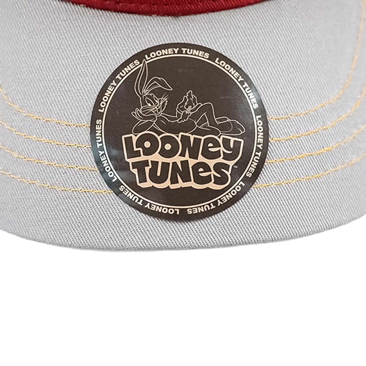 LOONEY TUNES BUNNY WAPPEN TRUCKER CAP RED/GRAY 【WNLT-MCP01