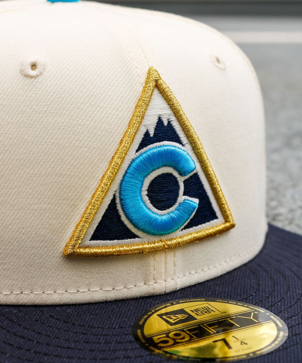 TY MATHIS NEW ERA - Colorado Avalanche 59FIFTY 20th Anniv. Chrome White/Dark Navy