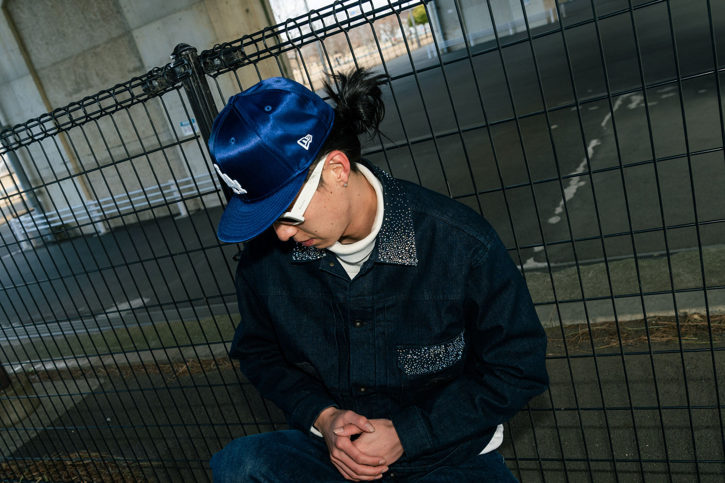 NEW ERA Los Angeles Dodgers - 59FIFTY SATIN DARK ROYAL【14668124】