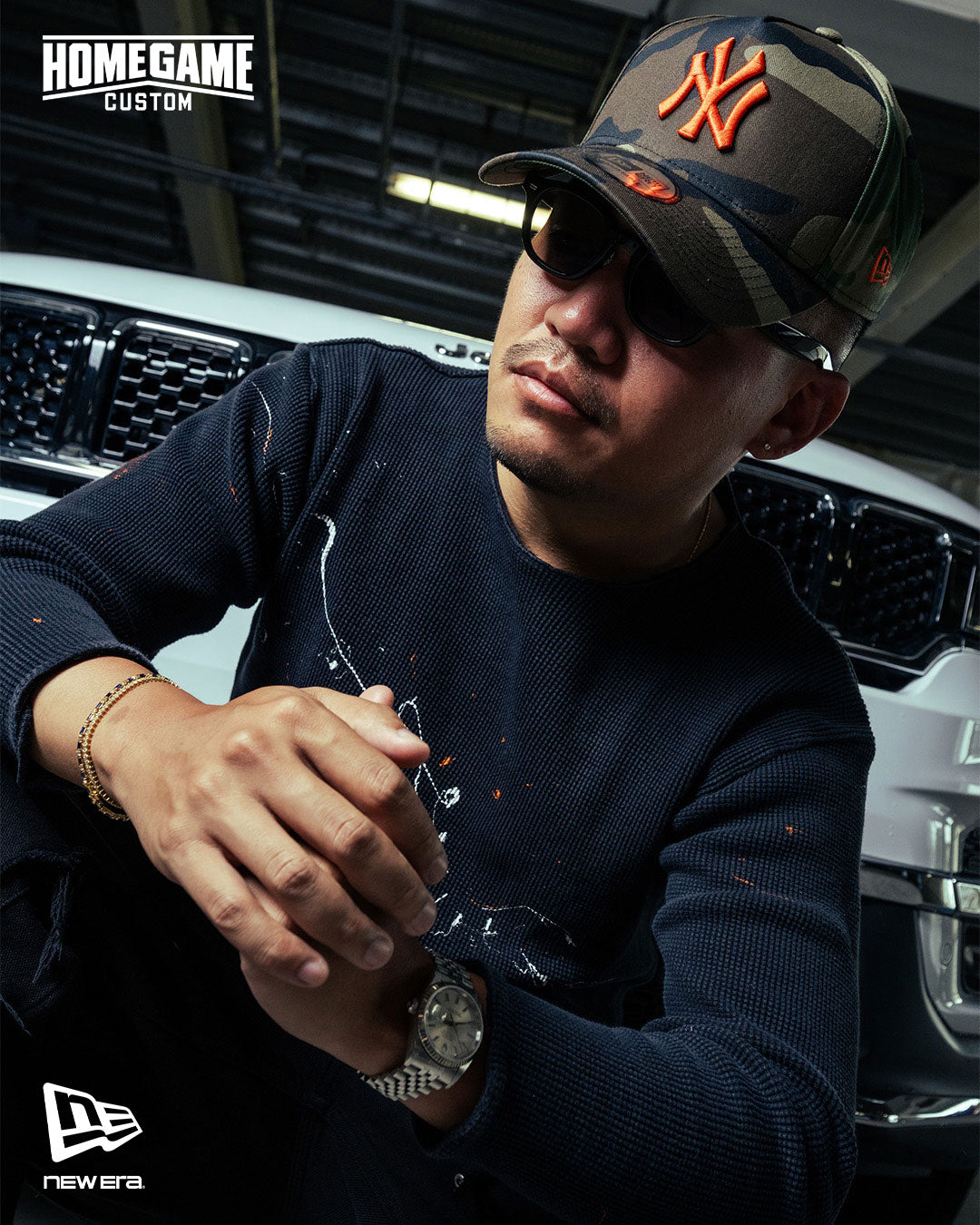 NEW ERA - NEW YORK YANKEES CO 1962 WS 9FORTY A-FRAME WOODLAND CAMO/ORANGE 【15196183】