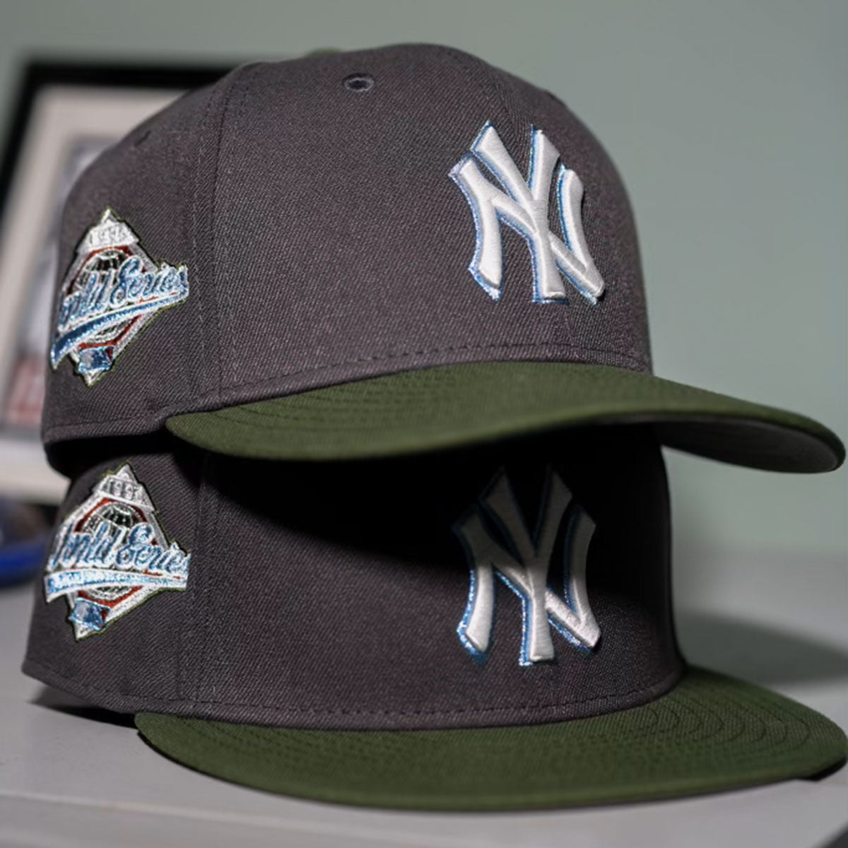 New Era New York Yankees 59FIFTY Pet – Olive/black – 100% Polyester – Klassieke Honkbalcap