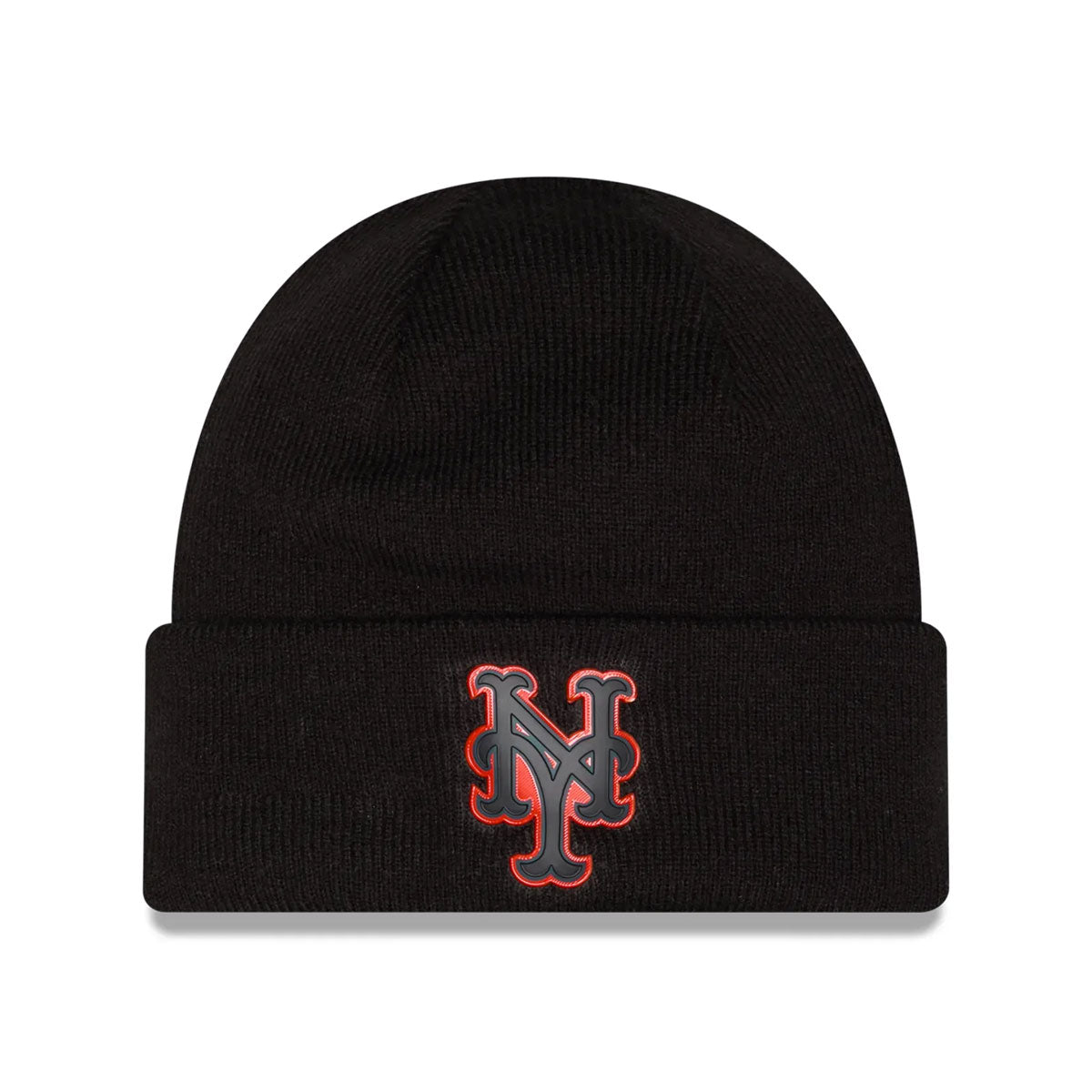 NEW ERA - New York Mets Chrome Cuffed Knit Hat Black 【60920489】