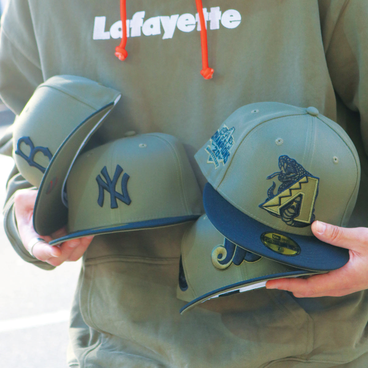 NEW ERA New York Yankees - 59FIFTY CO 1998 WS NEWOLIVE/BLACK【70890650】