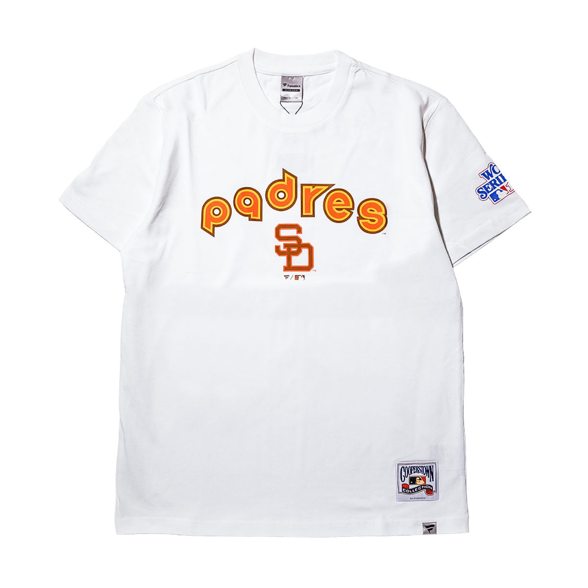 Fanatics - San Diego Padres COOPERSTOWN DOUBLE LOGO S/S TEE WHITE 【ML0126SS0007】
