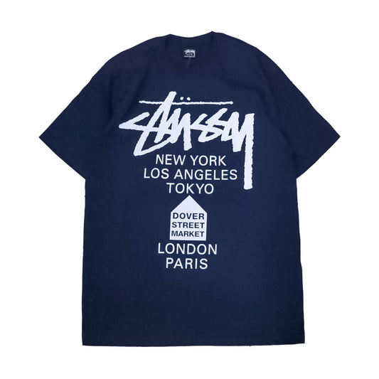Stussy - DSM WORLD TOUR TEE NAVY 【3904001】