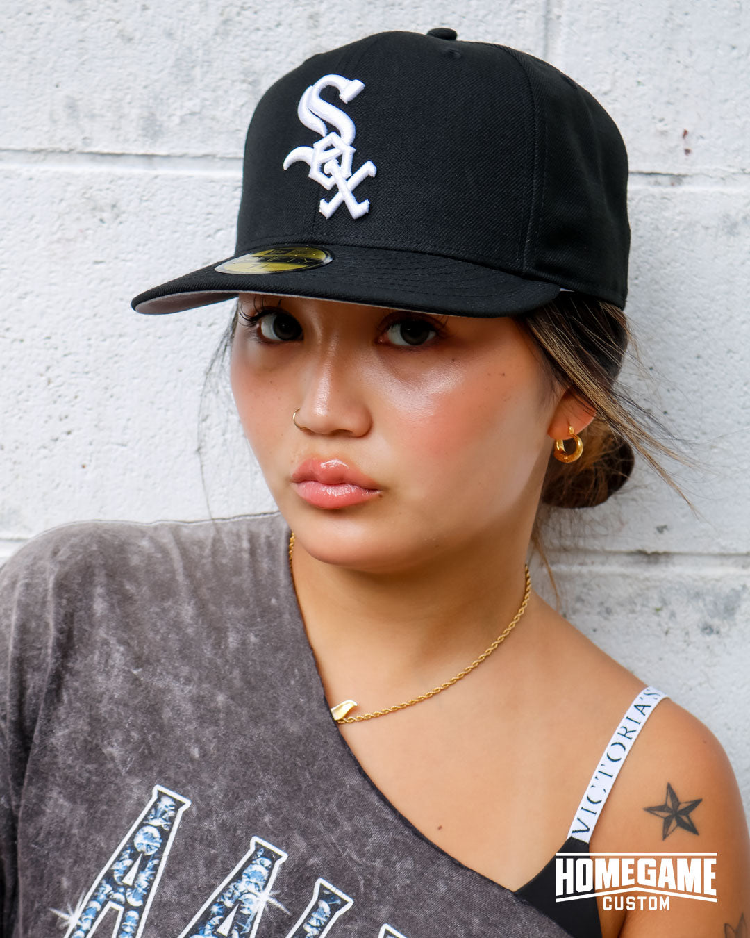 NEW ERA - CHICAGO WHITE SOX CO 59FIFTY OLD AUTH BLACK/WHITE【11458996】