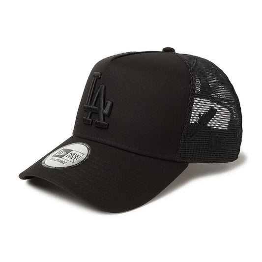 NEW ERA Los Angeles Dodgers - 9FORTY A-Frame MESH Embroidery BLACK 【14388629】