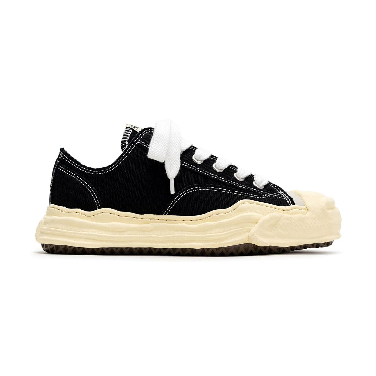 Maison MIHARA YASUHIRO - "HANK" VL OG Sole Canvas Low-top Sneaker BLACK 【A09FW734】
