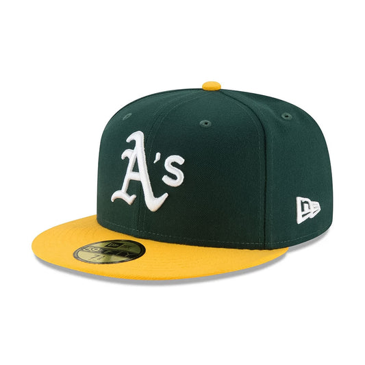 NEW ERA Oakland Athletics - 59FIFTY ACPERF ON-FIELD HOME DARK GREEN/YELLOW  【14524863】