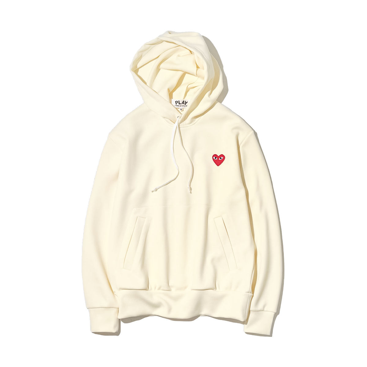 PLAY CDG - Unisex Pullover Hoodie IVORY 【ax-t174-051】