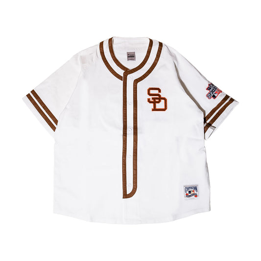 Fanatics - San Diego Padres COOPERSTOWN BASEBALL SHIRT NATURAL 【ML2126SS0002】