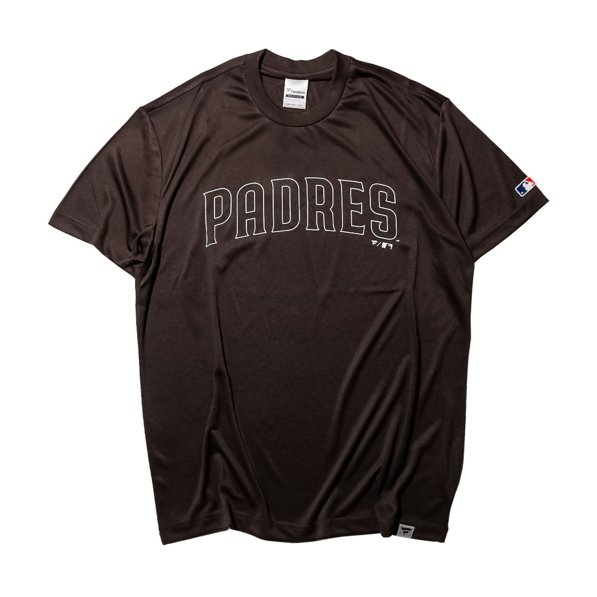 Fanatics - San Diego Padres MLB OUTLINE LOGO S/S ACTIVE DRY TEE BROWN 【ML0126SS0001 】