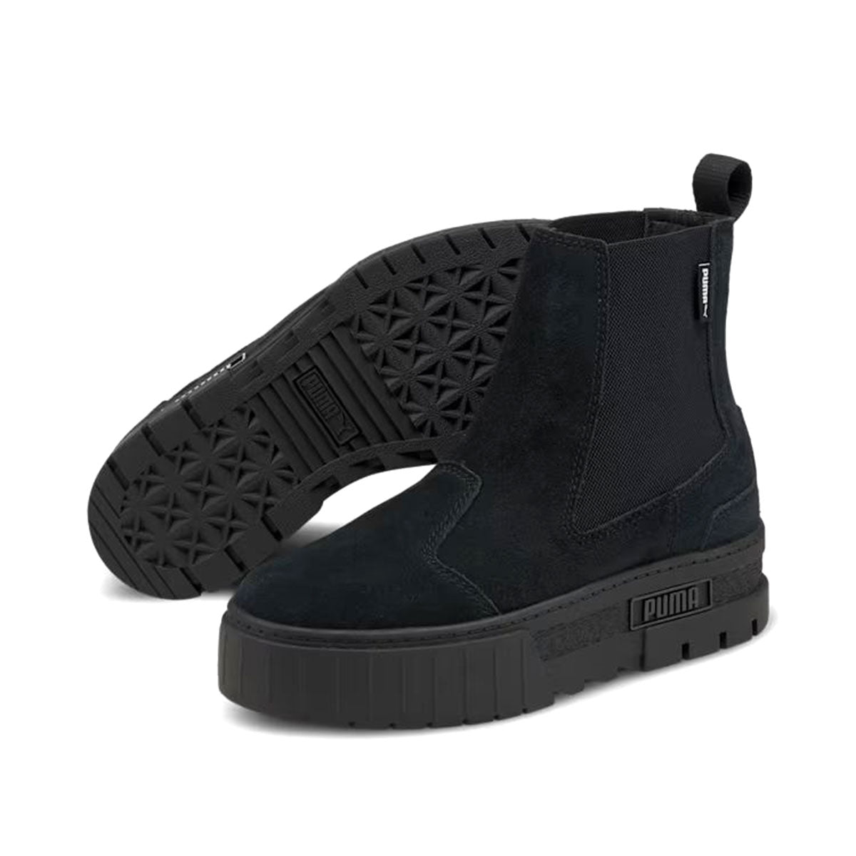 PUMA MAYZE CHELSEA SUEDE WMNS black プーマ メイズ チェルシー スゥエード ウィメンズ ブラック【382829-01】