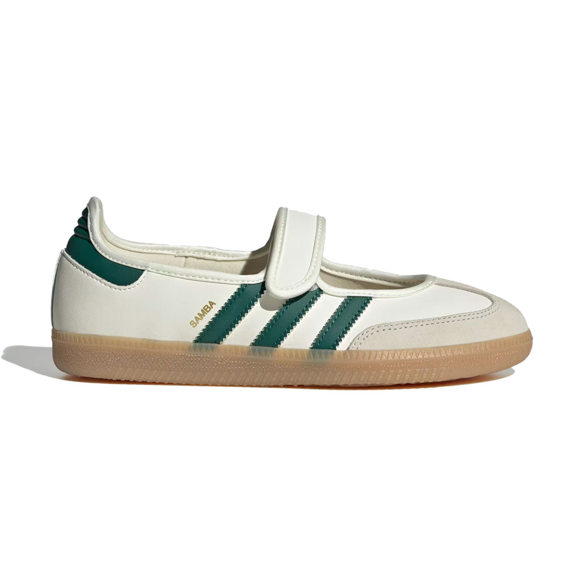 adidas - SAMBA JANE W Off White/Collegiate Green/Gold Metallic【IH6485】