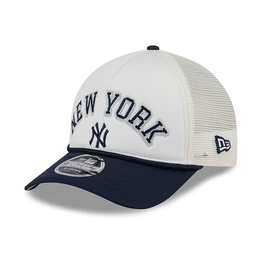 NEW ERA - New York Yankees 9FORTY M-Crown A-FRAME MESH Chrome/Navy【60604778】