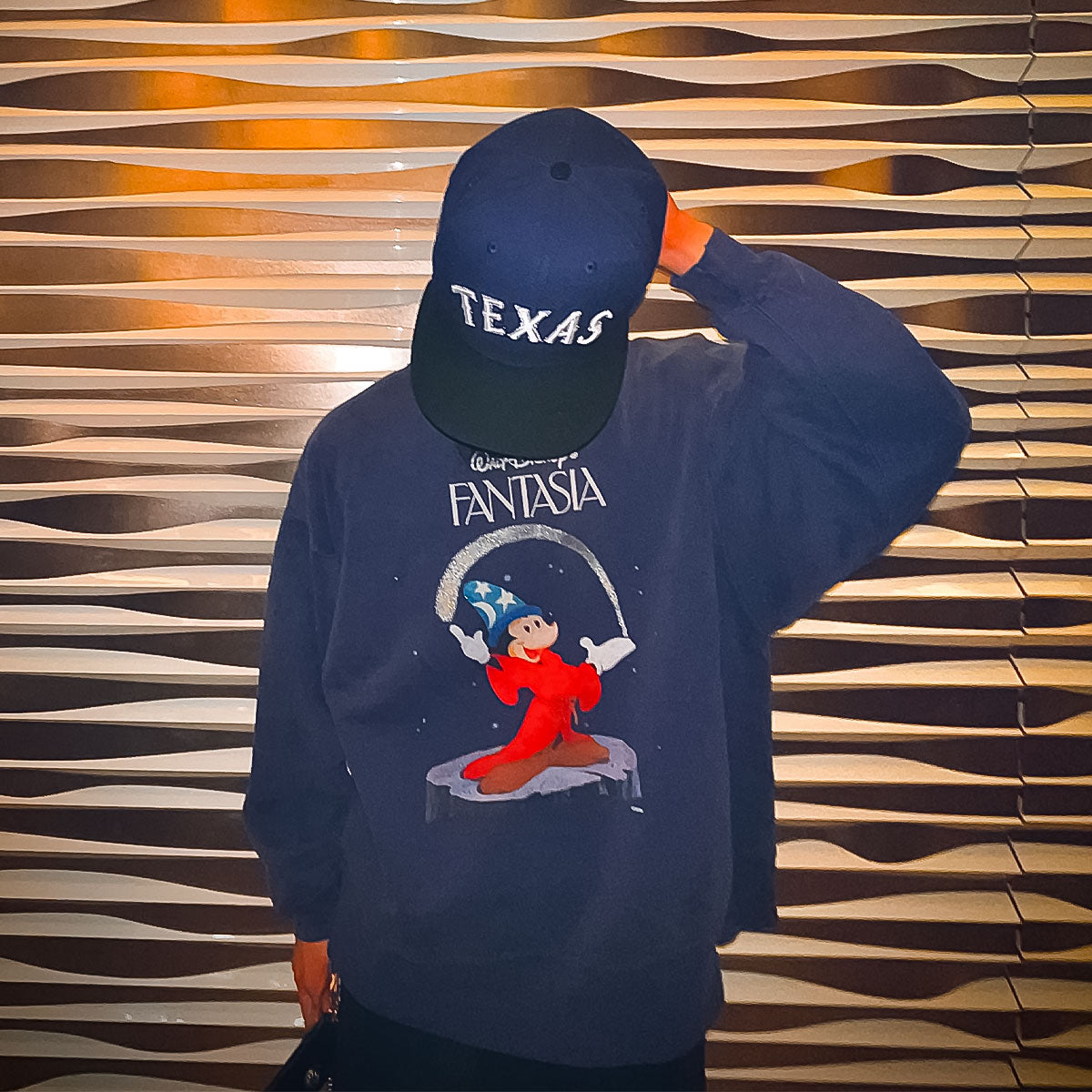 SAINT Mxxxxxx - DNF_CREW N SWEAT FANTSIA NAVY【SM-HR8-0000-067】