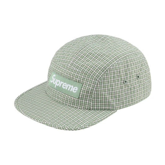 Supreme - Cordura Plaid Camp Cap Olive