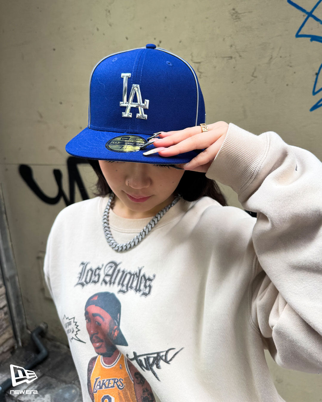 NEW ERA Los Angeles Dodgers - 59FIFTY HAJIME SORAYAMA TPU LOGO DARK ROYAL 【14881992】