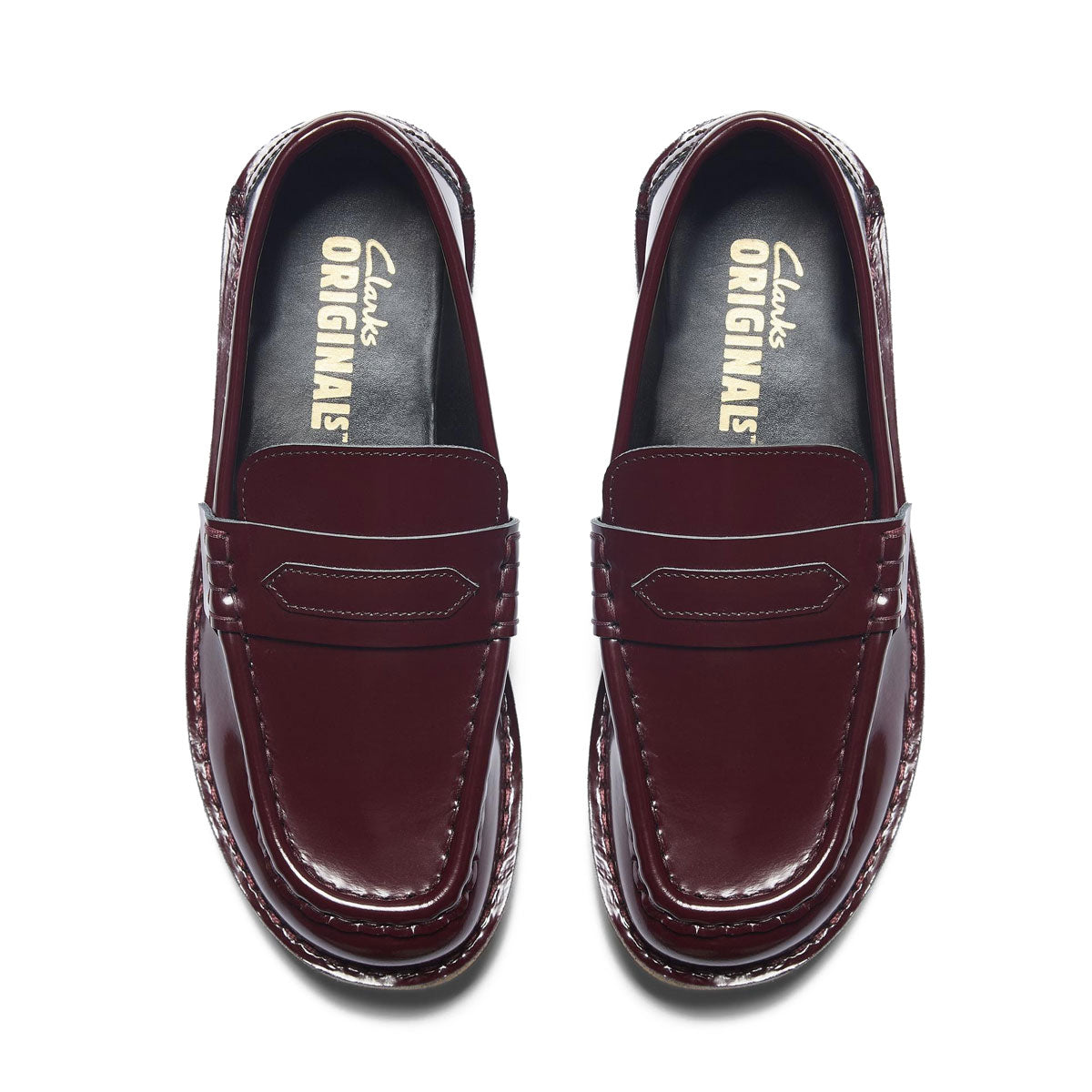 Clarks - Nomad Loafer. Wine Patent 【26182847】