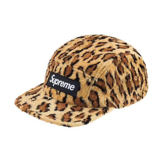 Supreme - GOODENOUGH Crushed Rayon Camp Cap LEOPARD