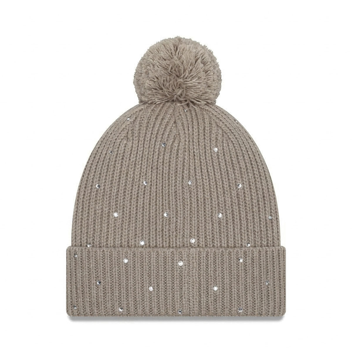 NEW ERA - New York Yankees Rhinestone Cuffed Knit Hat with Pom STONE 【60922620】