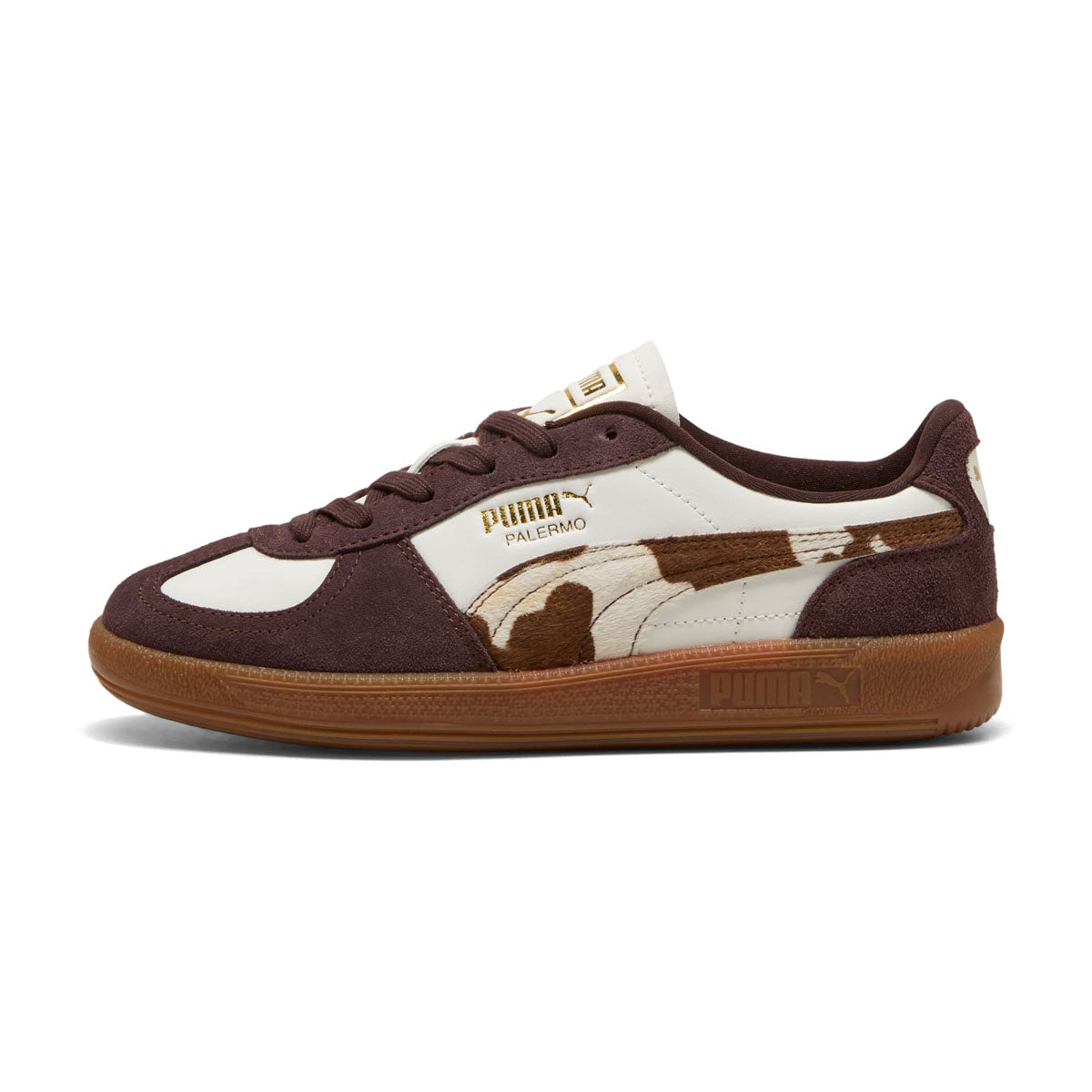 PUMA - PALERMO COW WNS WARM WHITE-CHOCOLATE BROWN 【406129-01】