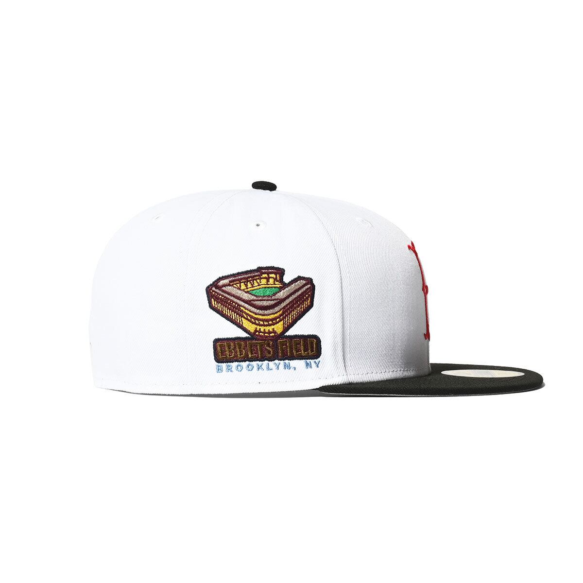 NEW ERA - Brooklyn Dodgers EBBETS FIELD CO 59FIFTY WHITE/BLACK【70830477】