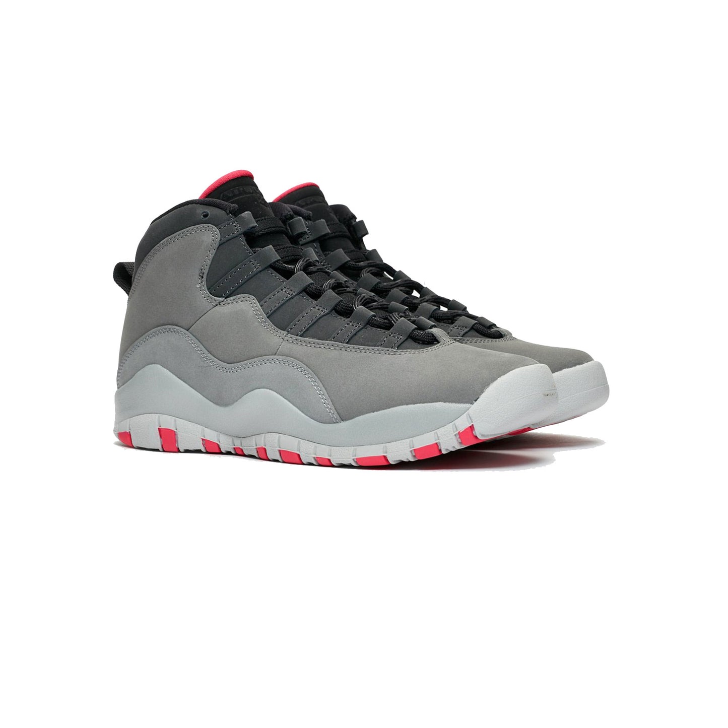 NIKE AIR JORDAN 10 RETRO GS Nike Air Jordan 10 Retro GS 深煙灰/沖粉-黑-鐵灰 SMOKE GREY×RUSH PINK-BLACK-IRON GREY [487211-006]