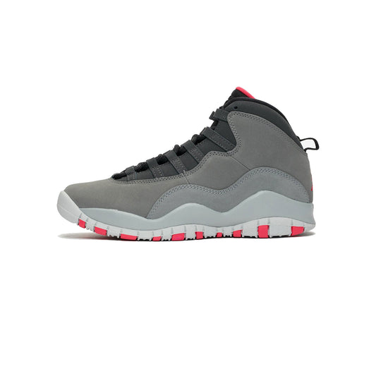 NIKE AIR JORDAN 10 RETRO GS Nike Air Jordan 10 Retro GS 深煙灰/沖粉-黑-鐵灰 SMOKE GREY×RUSH PINK-BLACK-IRON GREY [487211-006]