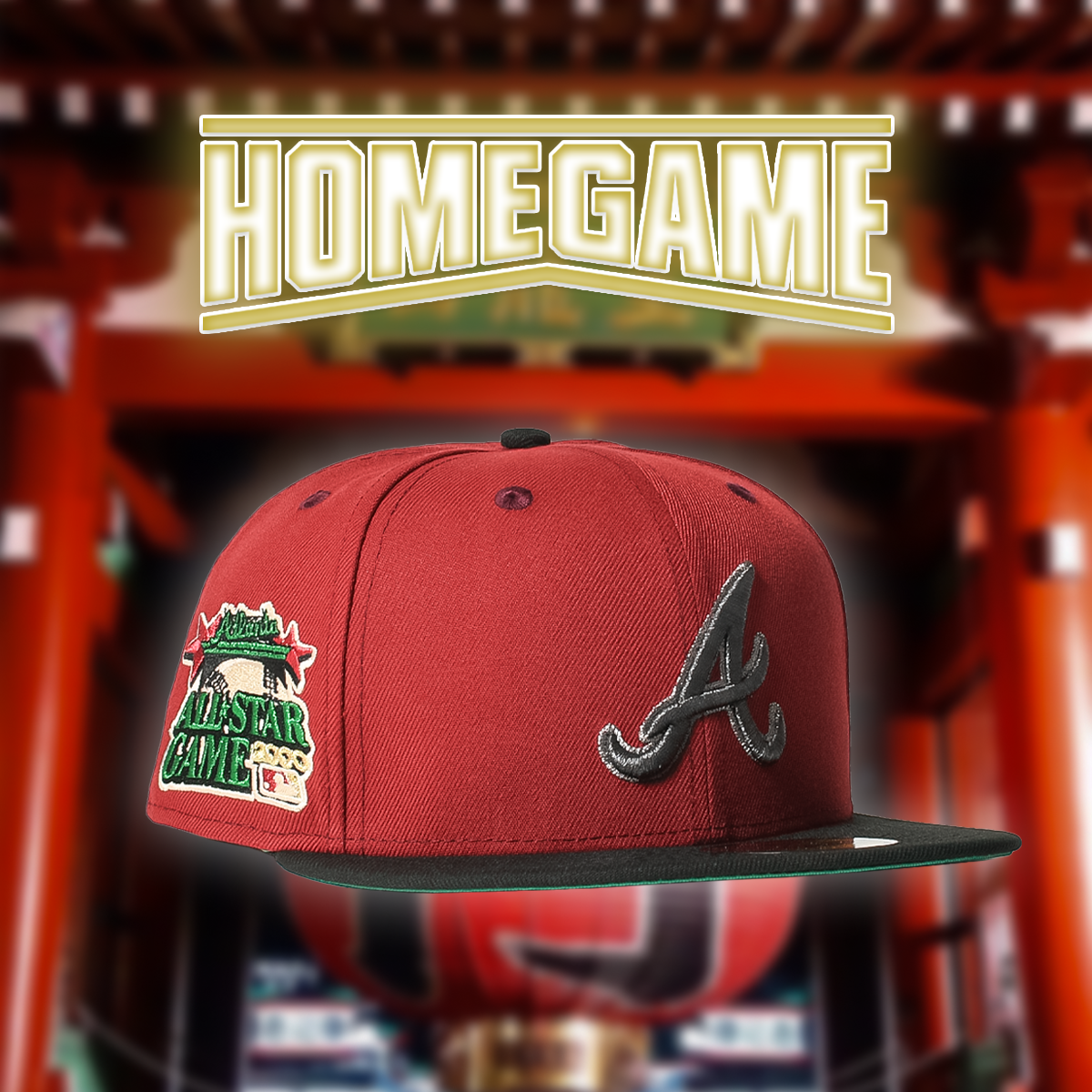 NEW ERA - ATLANTA BRAVES CO 2000 ASG 59FIFTY BRICK RED/BLACK【70982720】