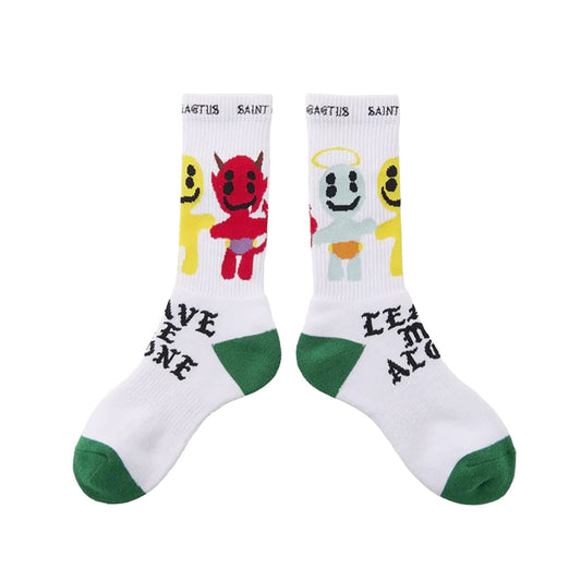 SAINT Mxxxxxx CP_SOCKS/LMA セントマイケル ソックス ホワイト【SM-YS1-0000-C11】