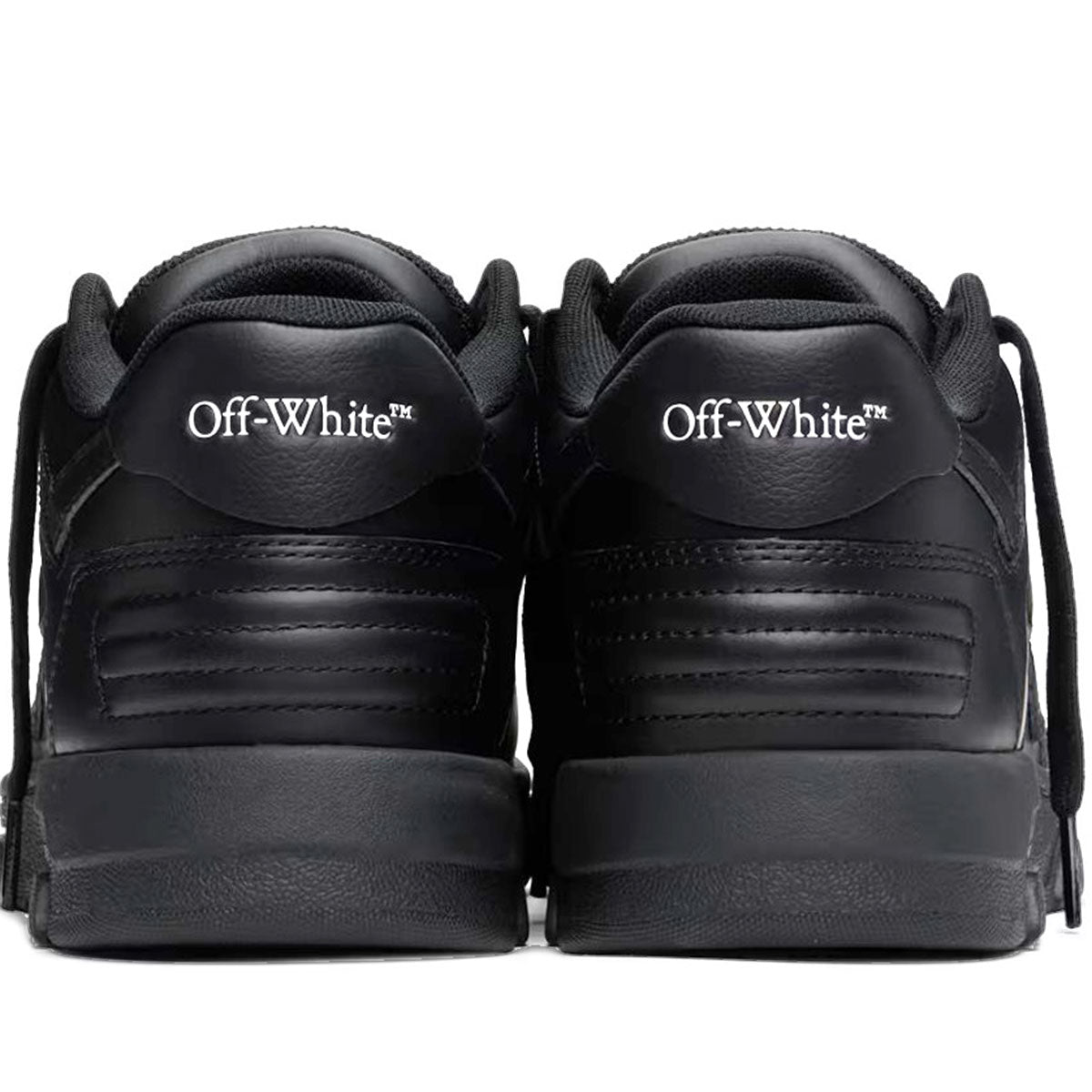 Off-White - OUT OF OFFICE CALF LEATHER BLACK/BLACK 【OMIS25-SLG0028】