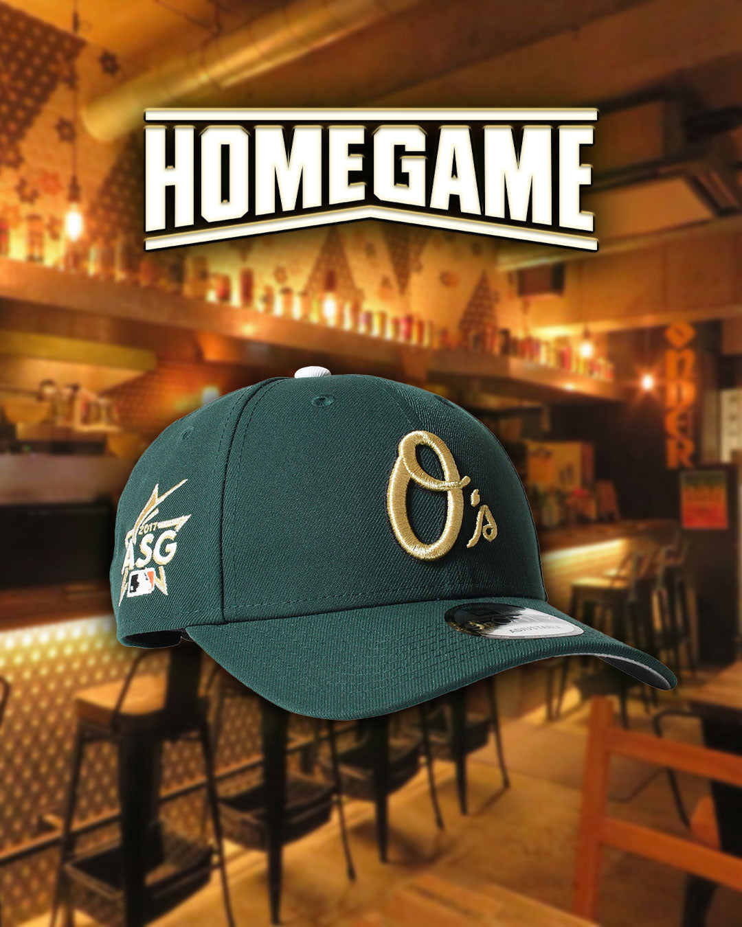 NEW ERA - Baltimore Orioles CO 9FORTY 2017 ASG CS D GREEN【14909291】