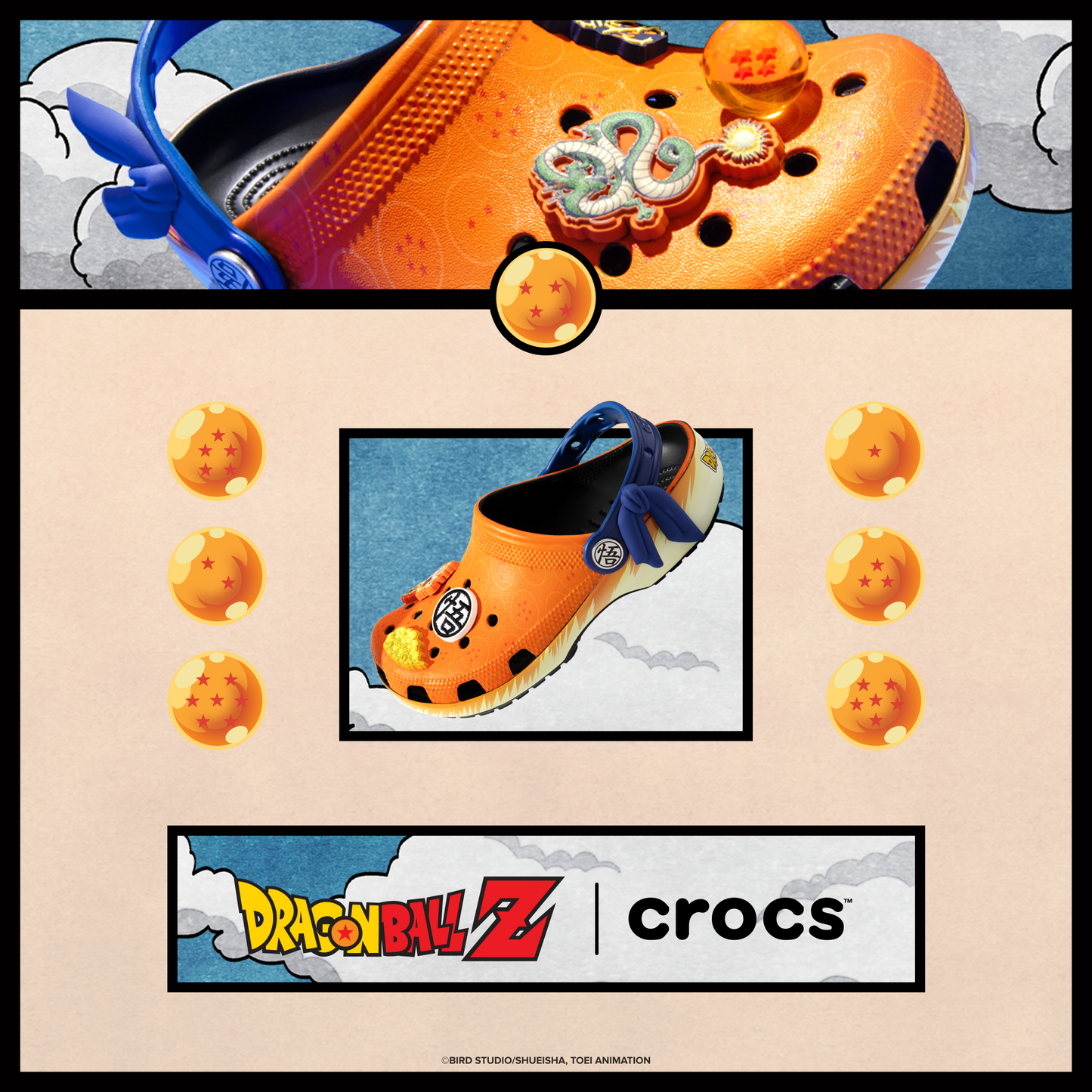 CROCS DRAGONBALLZ CLASSIC CLOG  "KIDS "【18～21cm】 【210897-90H】
