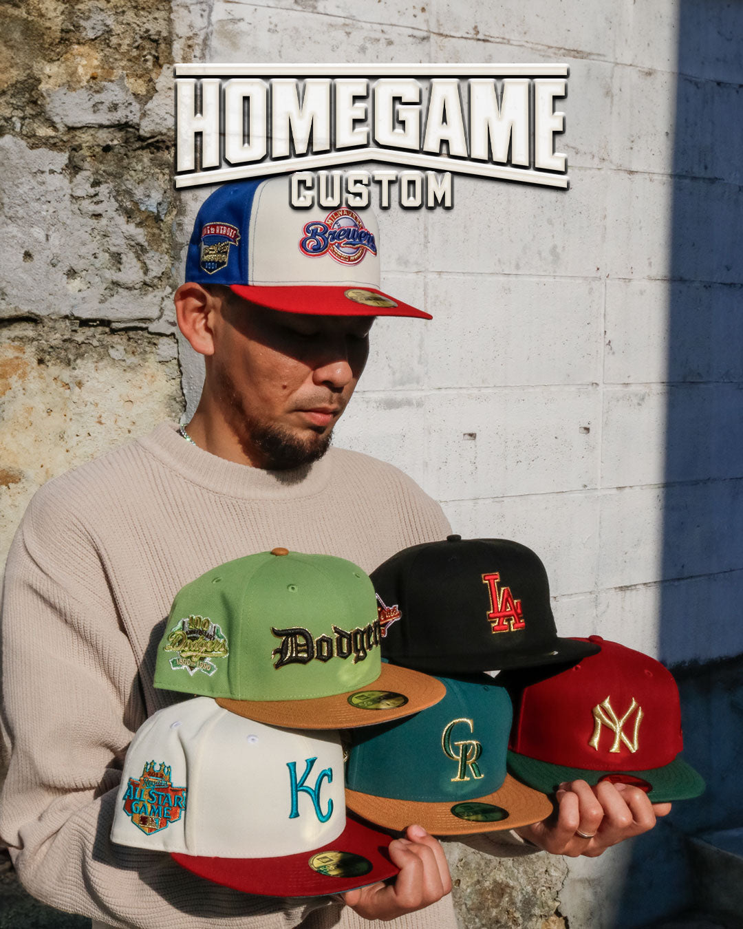 NEW ERA - MILWAUKEE BREWERS CO HOME TO HEROES 59FIFTY CHROME/SG BLUE/SCRT 【70991355】