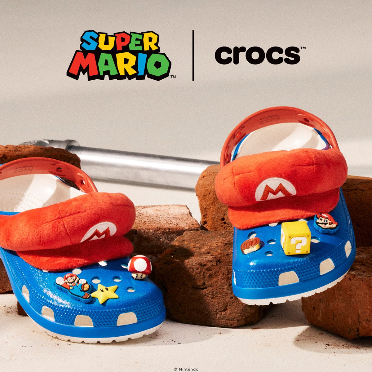 CROCS - SUPER MARIO Mario IAM Classic Clog Multi 【212134-90H CROCS】