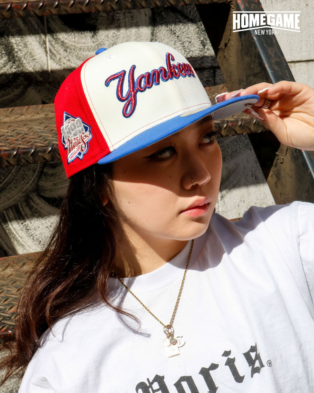 NEW ERA - New York Yankees 1999 World Series Chrome White/Scarlet