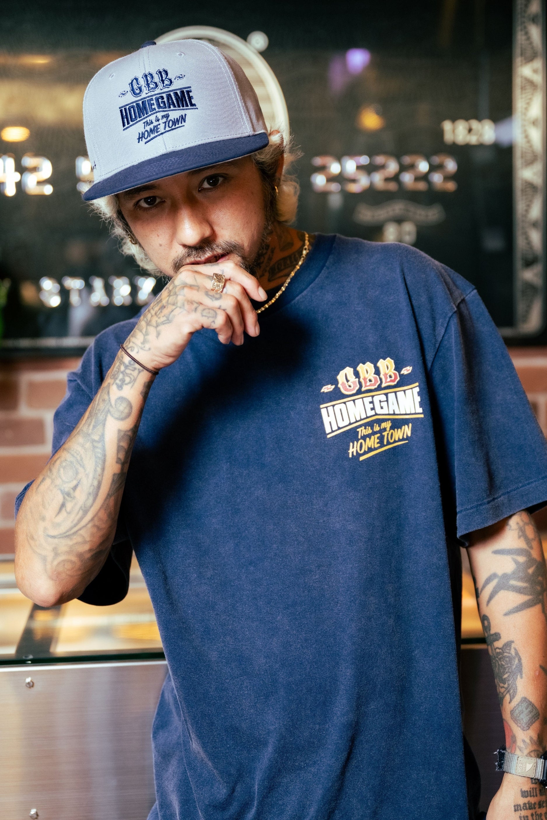 JSF GOLDEN BROWN BROTHERS GBB Tシャツ 受注販売：8月下旬頃順次発送】HOMEGAME x GOLDEN BROWN BROTHERS