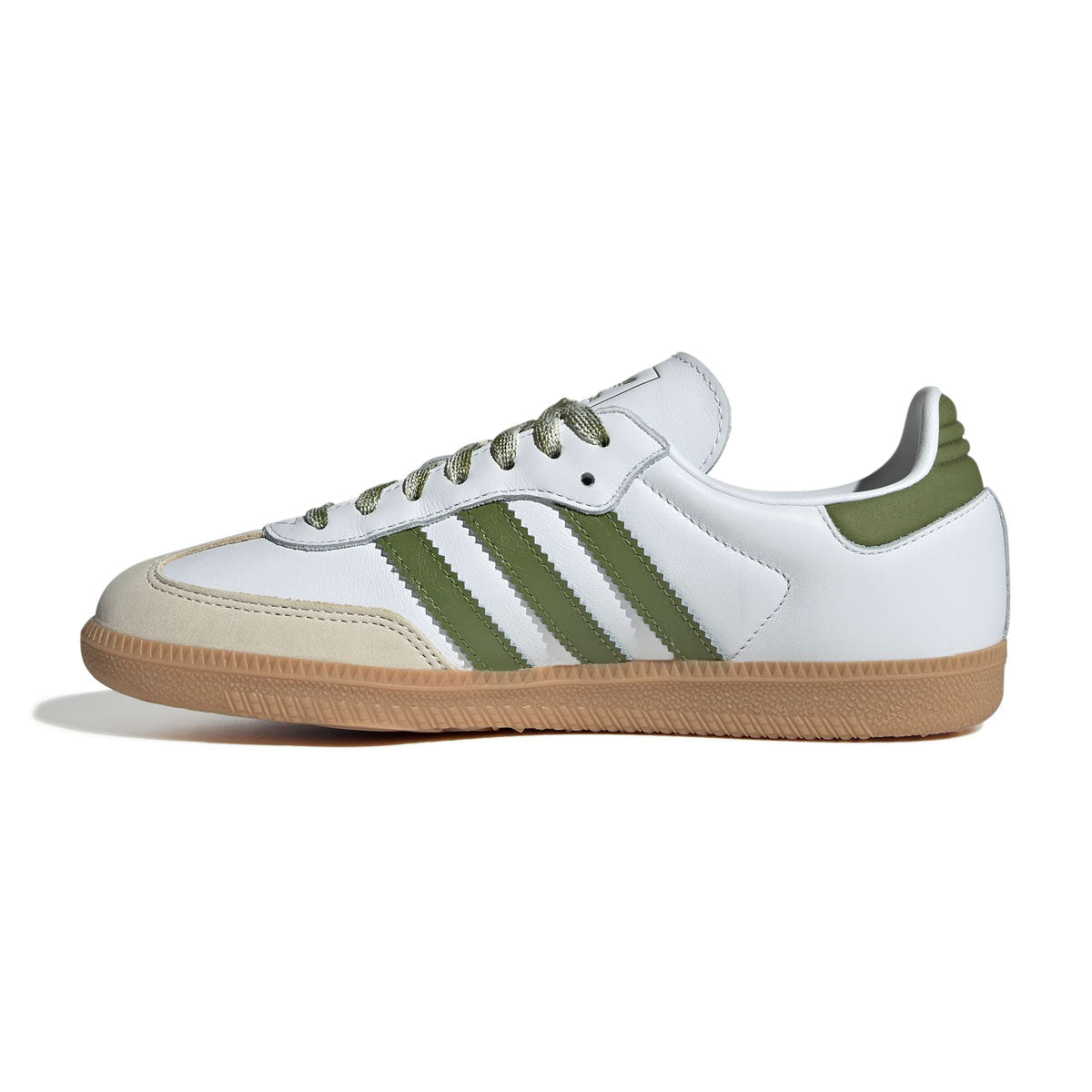 【予約商品】adidas - SAMBA OG WMNS Foot Wear White/Tech Olive/Gum 【JS1352】