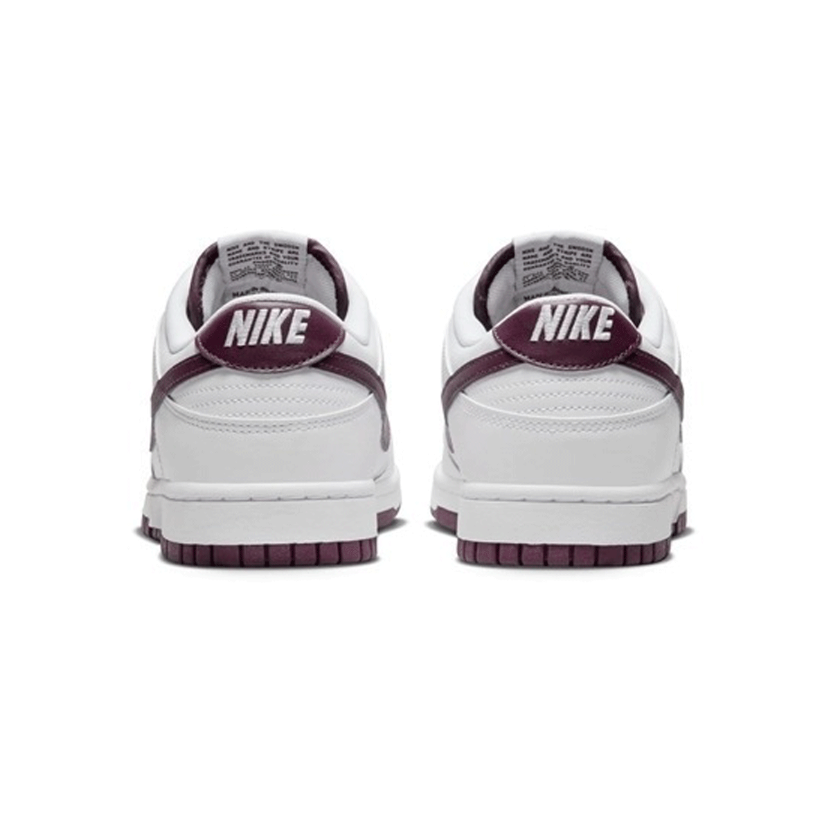 Nike Dunk Low ”White/Night Maroon WHITE ナイキ ダンク ロー レトロ "ホワイト/ナイト マルーン-ホワイト"【DV0831-102】