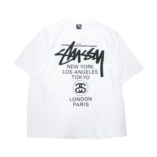 Stussy - WORLD TOUR TEE WHITE 【3903962】