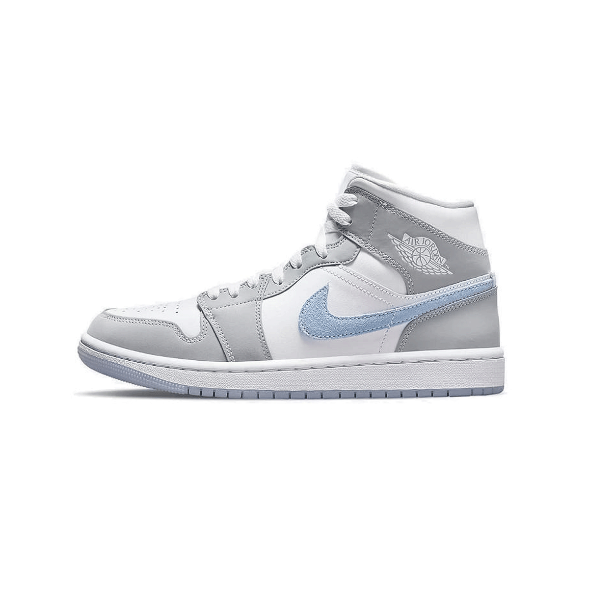 NIKE WMNS Air Jordan 1 Mid "Wolf Grey" ナイキ ウィメンズ エア ジョーダン 1 ミッド "ウルフ グレー"【BQ6472-105】