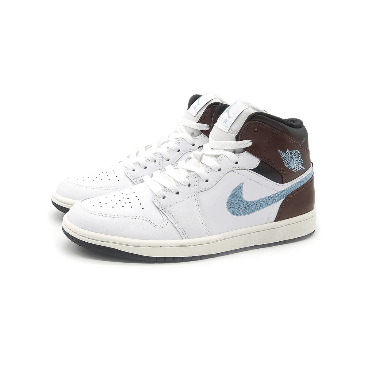 NIKE AIR JODAN 1 MID SE "WHITE/BLUE GREY" ナイキ エア ジョーダン ミッド SE "ホワイト/ブル グレー"【FQ7931-142】