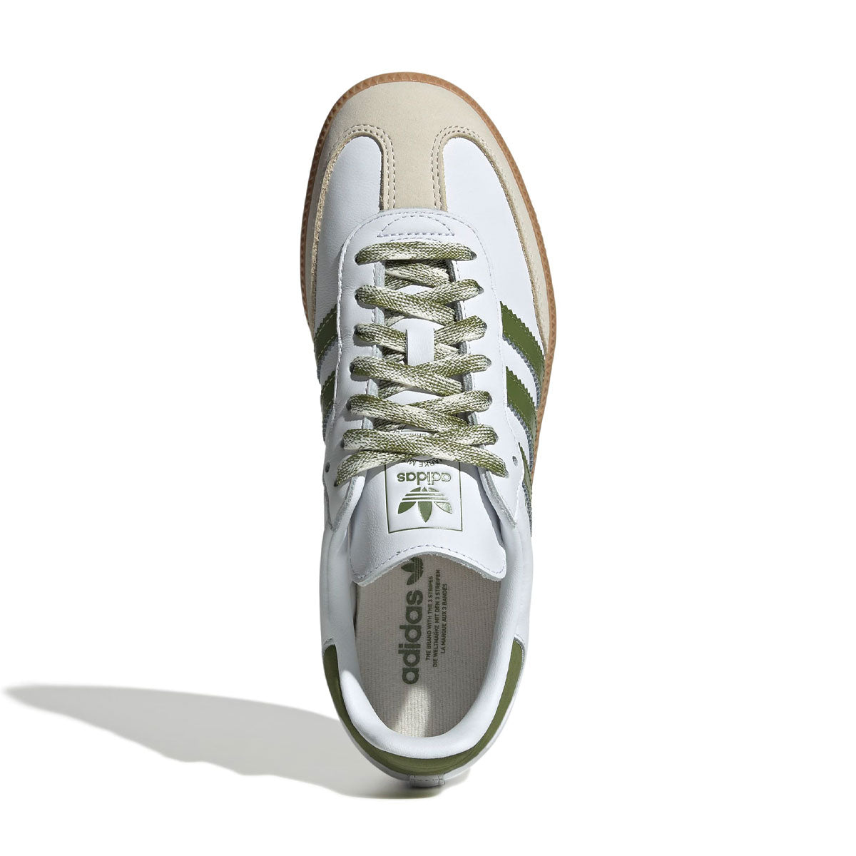 【予約商品】adidas - SAMBA OG WMNS Foot Wear White/Tech Olive/Gum 【JS1352】