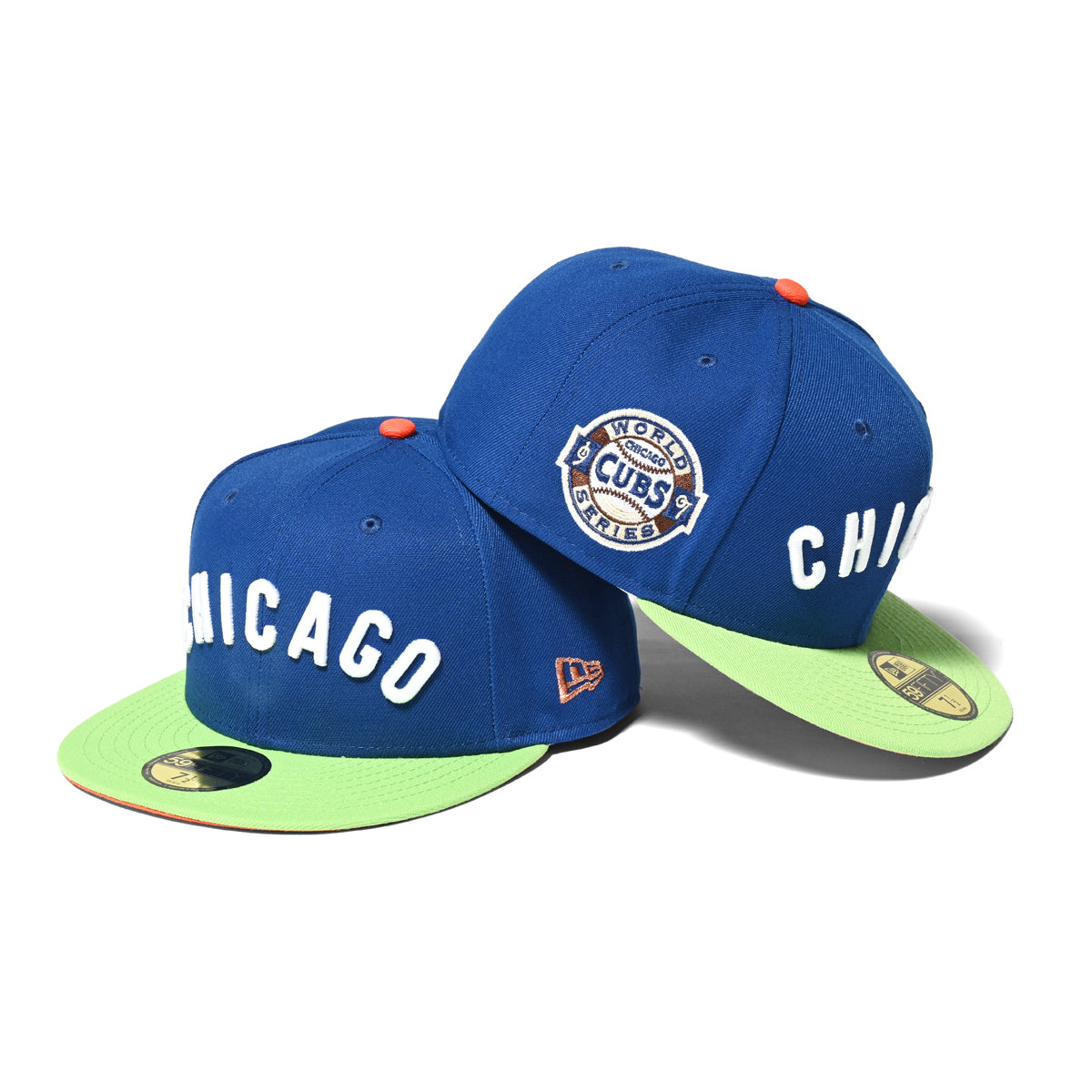 NEW ERA Chicago Cubs - WS 1907 59FIFTY LIGHT ROYAL/LIME【70782925】