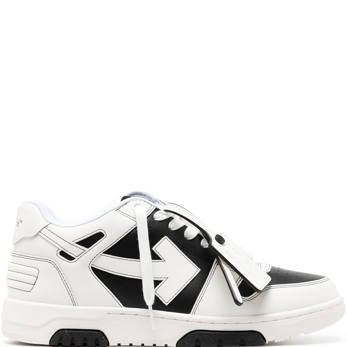 Off-White - OUT OF OFFICE CALF LEATHER BLACK/WHITE【OMIS25-SLG0030】