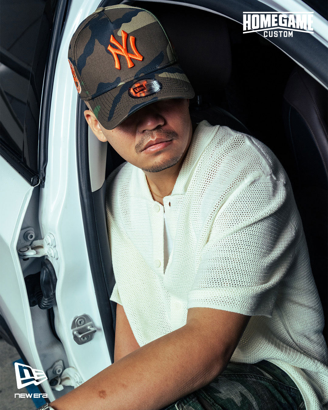 NEW ERA - NEW YORK YANKEES CO 1962 WS 9FORTY A-FRAME WOODLAND CAMO/ORANGE 【15196183】