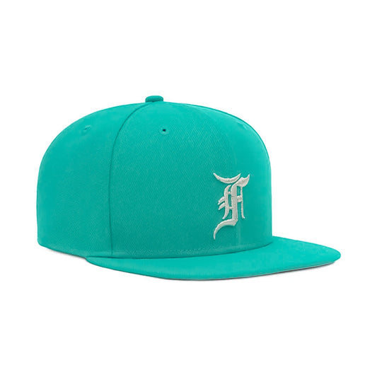 NEW ERA Fear of God ESSENTIALS x Marlins - 59FIFTY Cap TEAL 【60363759】