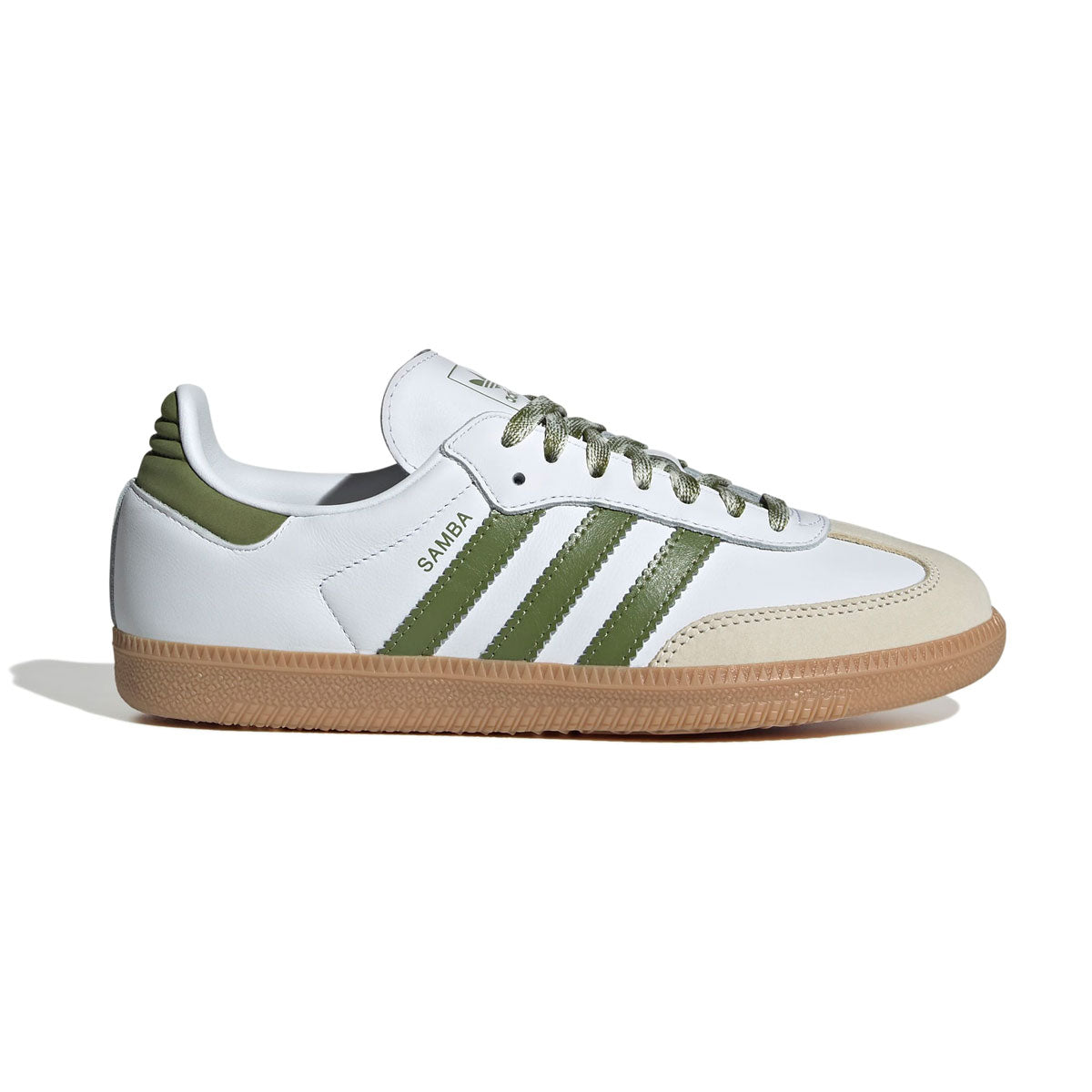 【予約商品】adidas - SAMBA OG WMNS Foot Wear White/Tech Olive/Gum 【JS1352】