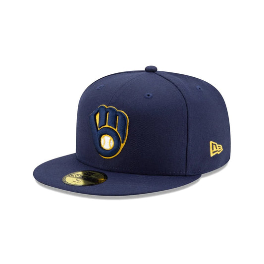 NEW ERA 密爾瓦基釀酒人 - 59FIFTY MLB ON-FIELD HOME NAVY [13554991]